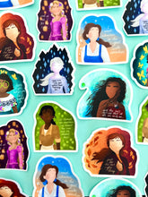 Load image into Gallery viewer, Strong Princess Sticker Set - 6 stickers
