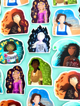 Load image into Gallery viewer, Strong Princess Sticker Set - 6 stickers
