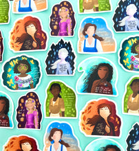 Load image into Gallery viewer, Strong Princess Sticker Set - 6 stickers
