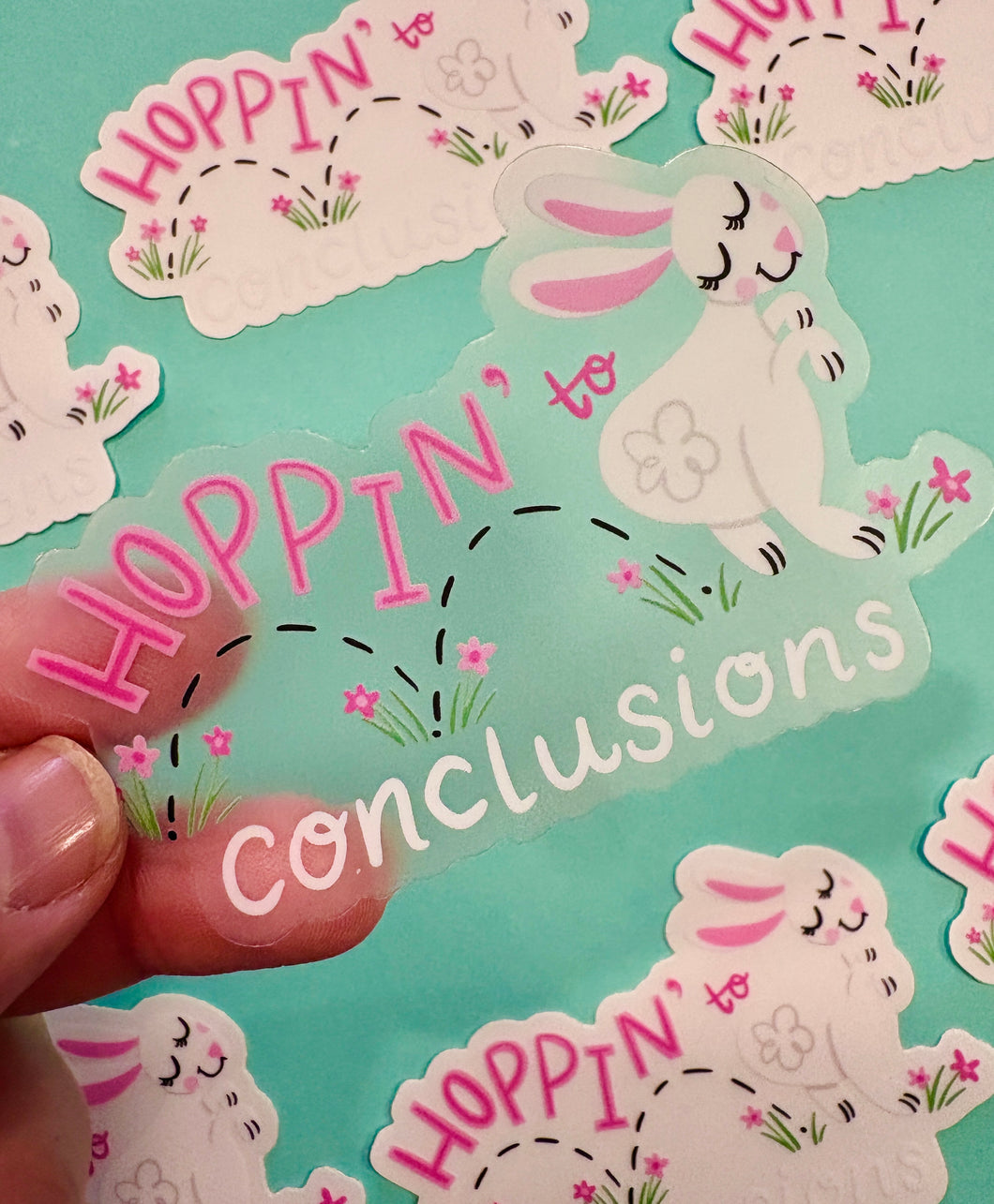 Hoppin’ to Conclusions Sticker